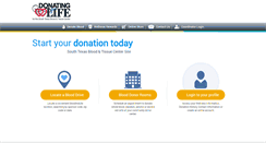 Desktop Screenshot of donatingforlife.org