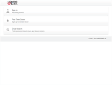 Tablet Screenshot of donatingforlife.org